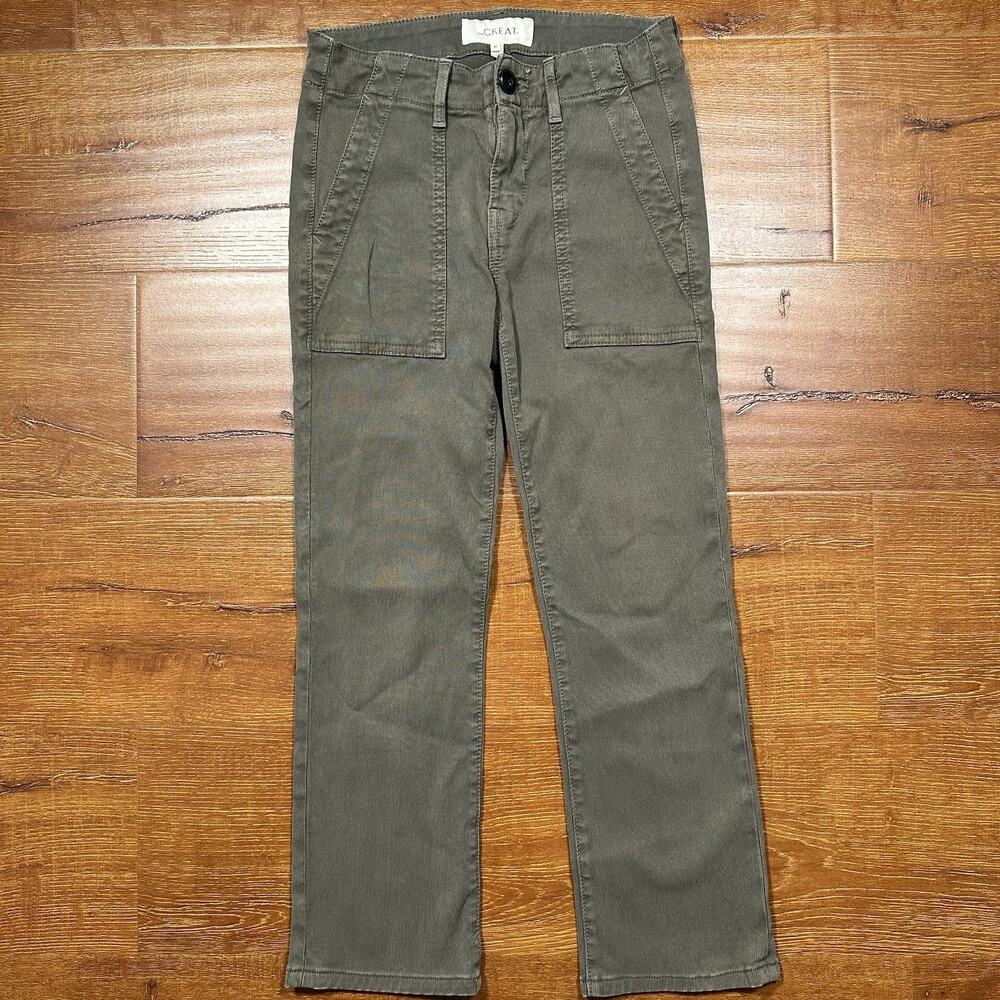 The Great Pants Womens 25x24 Gray Straight Leg Retro Classic USA Made City